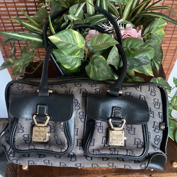 Dooney & Bourke Handbags - Dooney and Bourke Tote Grey and Black